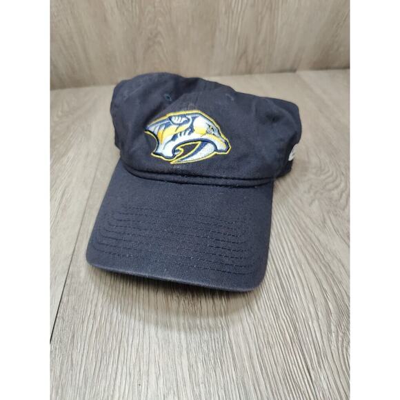 NHL '47 Nashville Predators hat Adjustable Strapback Navy Blue Hockey Fan‎ Cap - Picture 8 of 8